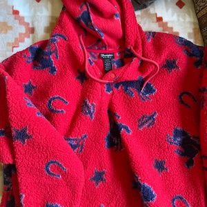 Retro Wrangler cozy fleece pullover